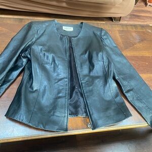 Bagatelle Black Leather Jacket         size M